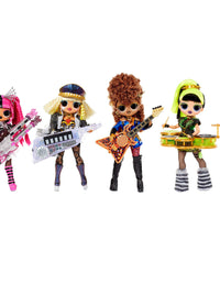 LOL Surprise OMG Remix Super Surprise with 70+ Surprises, Plays Music, 4 Fashion Dolls And 4 Dolls (Sisters), Rock Instruments, Boom Box Packaging, And Rock Band Accessories | Ages 4+
