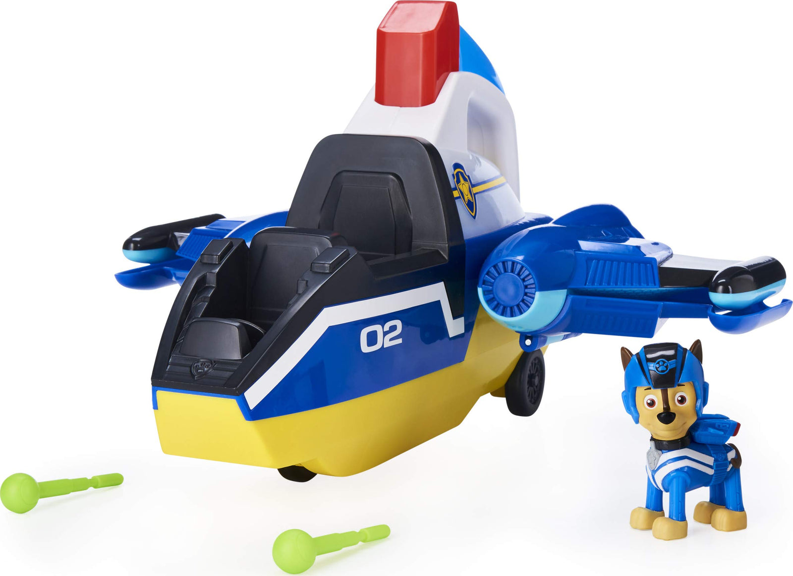 Paw Patrol, Jet to The Rescue Deluxe Transforming Spiral Rescue Jet with Lights and Sounds, Amazon Exclusive