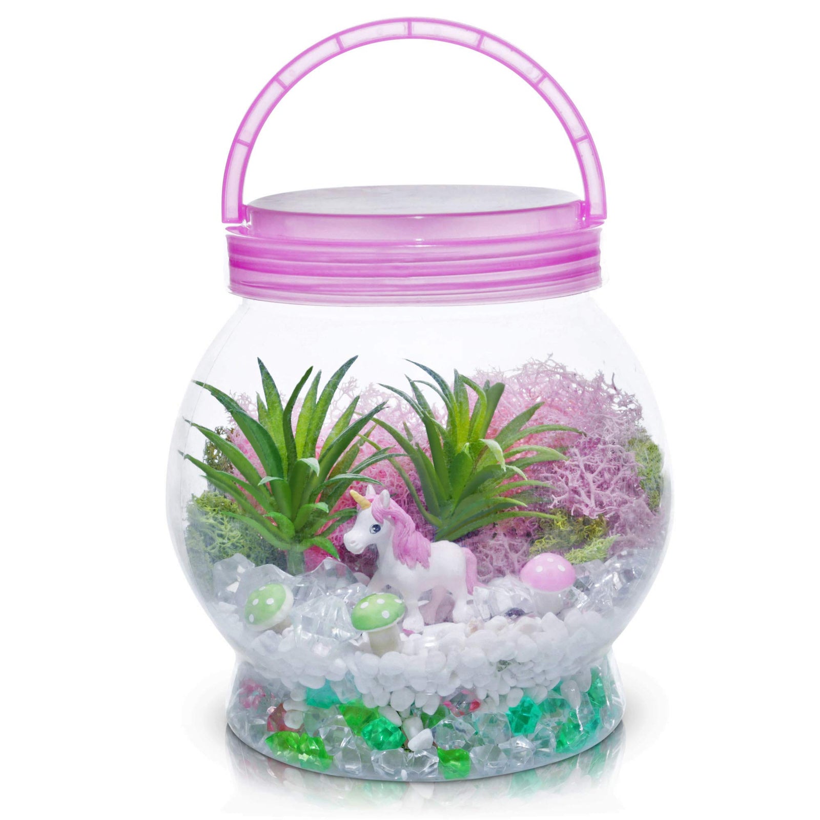 DIY Light up Unicorn Terrarium Kit for Kids with LED Light - Create Your Own Magical Mini Plant Garden in a Jar - Unicorn Gifts For Girls - Crafts, Kits, Unicorn Stuff, Bedroom Decor