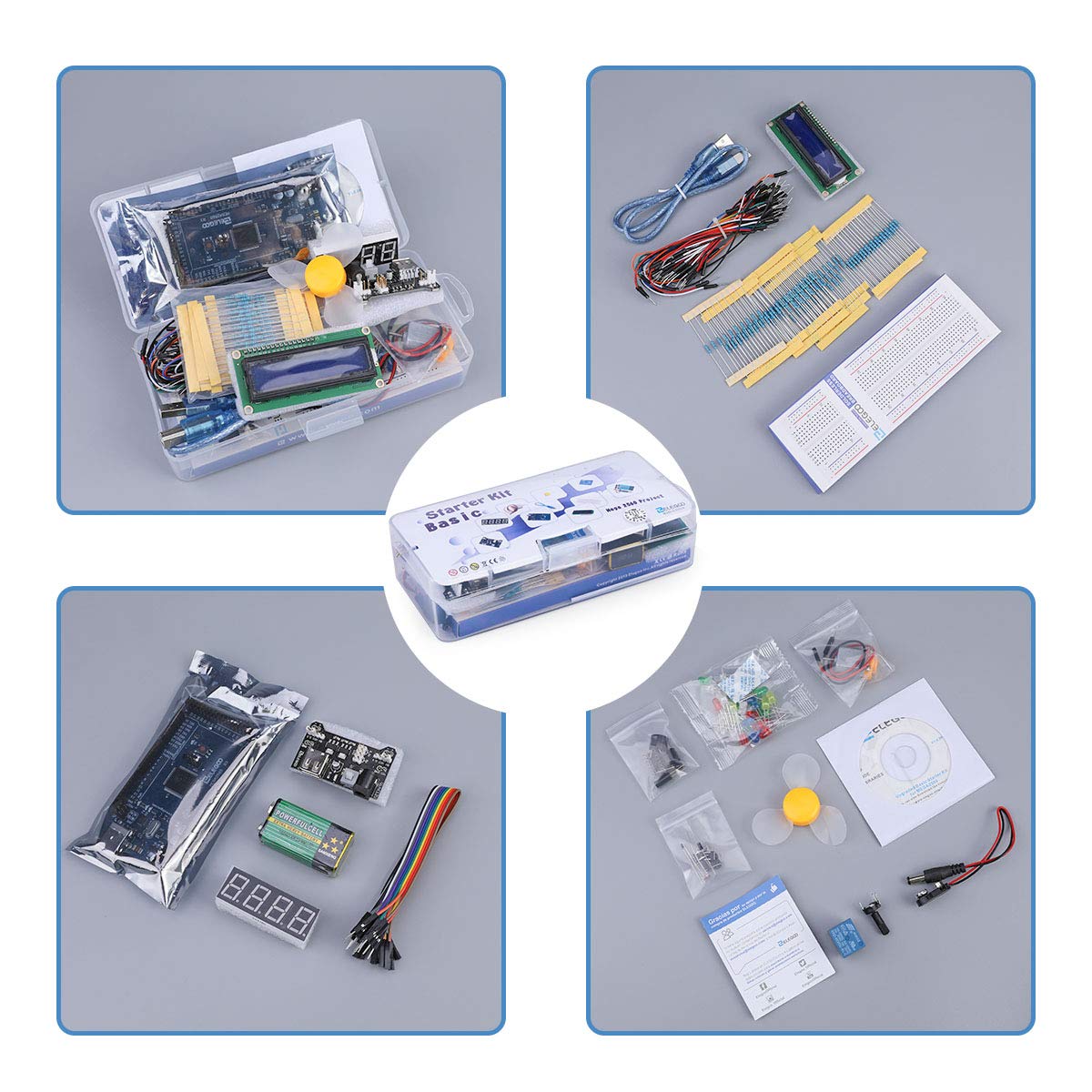 ELEGOO Mega R3 Project The Most Complete Ultimate Starter Kit w/ TUTORIAL Compatible with Arduino IDE