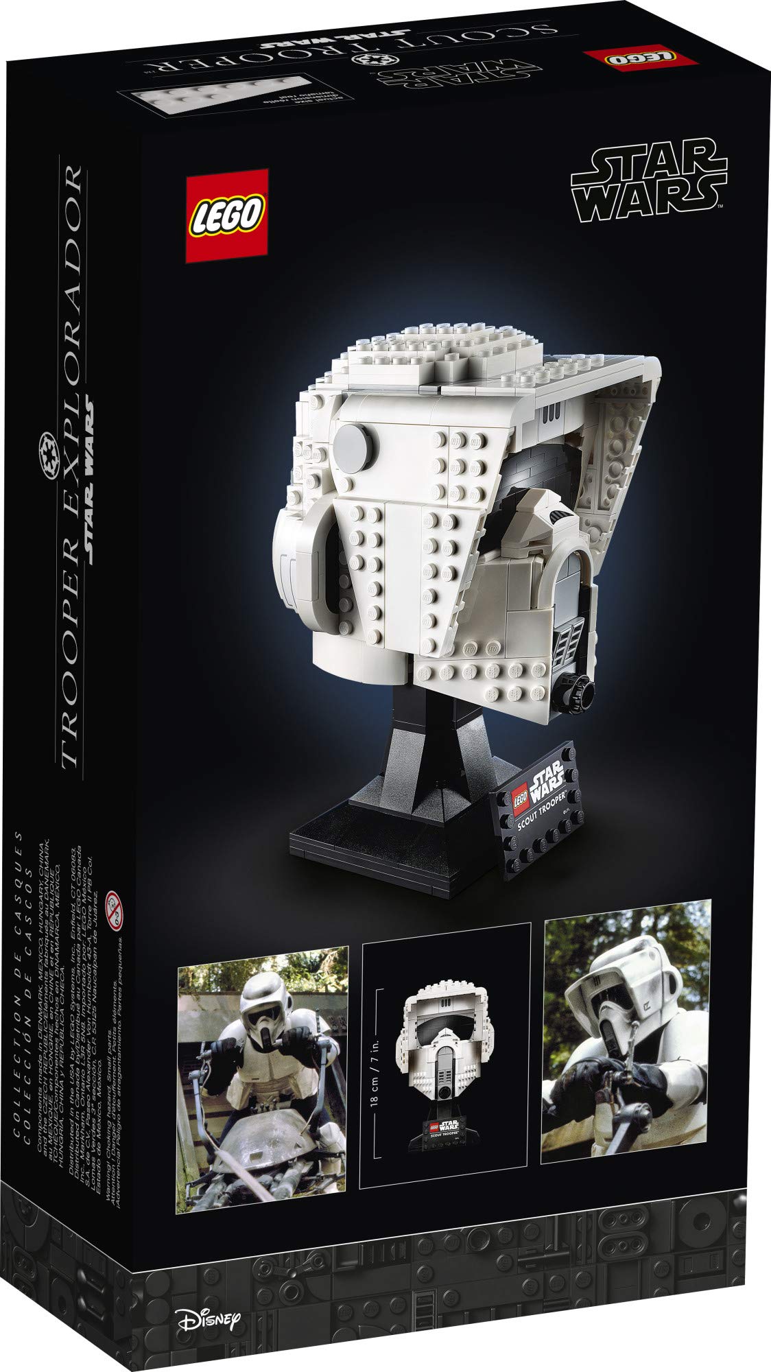 LEGO Star Wars Scout Trooper Helmet 75305 Collectible Building Toy, New 2021 (471 Pieces)