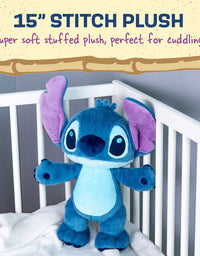 KIDS PREFERRED Disney Baby Stitch Stuffed Animal Plush, 15 Inches
