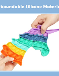 Fescuty Rainbow Fidget Toys Heart Sensory Toys Autism Learning Materials for Anxiety Stress Relief Squeeze Toy (4 Pack Rainbow)
