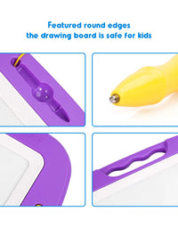 SGILE Large Magnetic Doodle Board, Magnetic Erasable Drawing Pad Gift for Kids Toddler (Purple)

