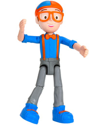Blippi Talking Figure, 9-inch Articulated Toy with 8 Sounds and Phrases, Poseable Figure Inspired by Popular YouTube Edutainer
