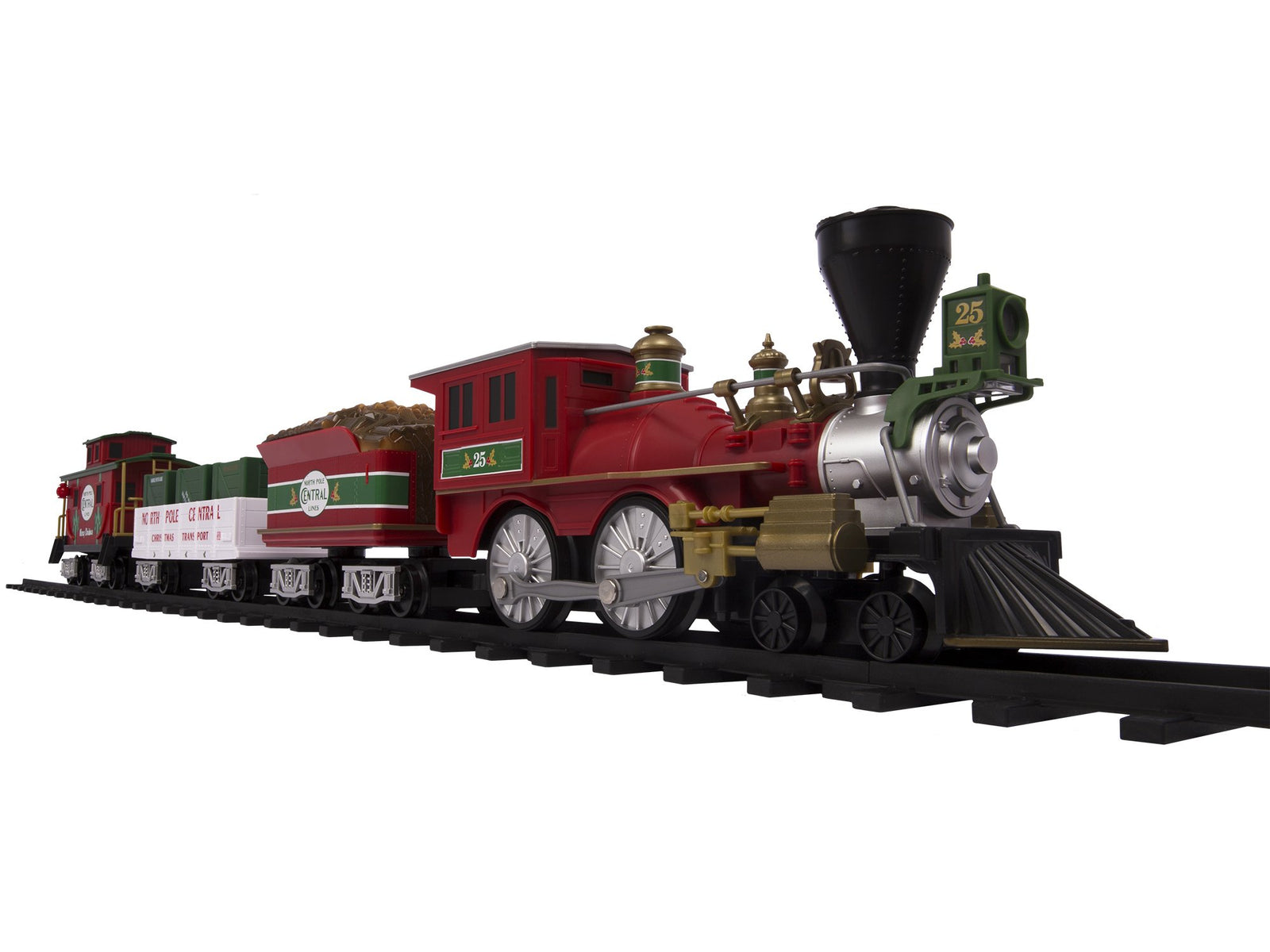 Lionel North Pole Central Ready-to-Play Freight Set, Battery-powered Model Train Set with Remote Multi, 50 x 73"