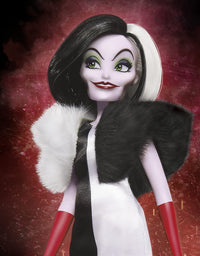 Disney Villains Cruella De Vil Fashion Doll, Accessories and Removable Clothes, Disney Villains Toy for Kids 5 Years Old and Up
