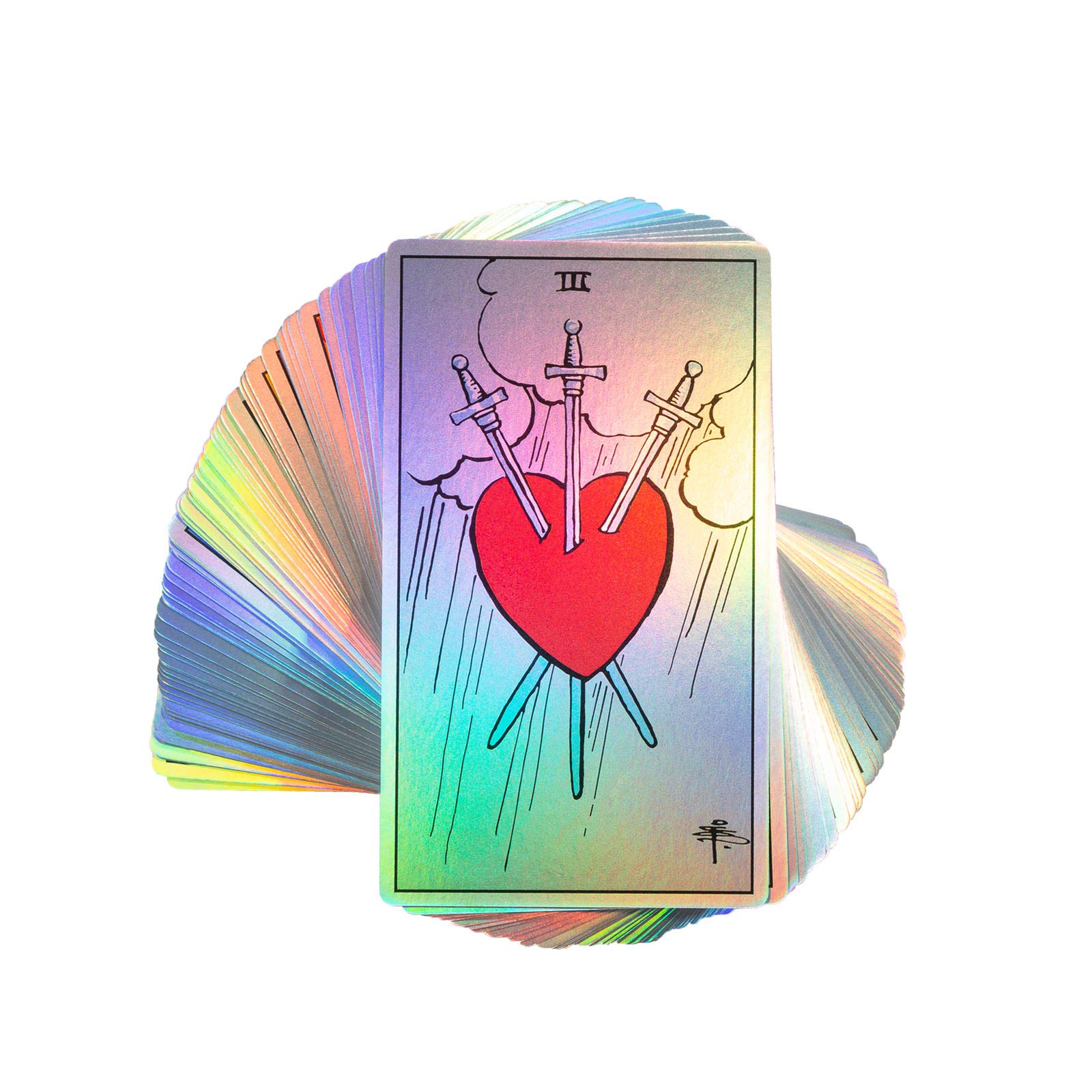 MagicSeer Rainbow Tarot Cards Decks, Tarot Card and Book Sets for Beginners, Holographic Tarot Deck
