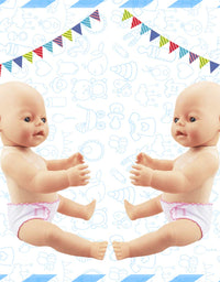 DC-BEAUTIFUL 4 Pack Baby Diapers Doll Underwear for 14-18 Inch Baby Dolls, American Girl Doll
