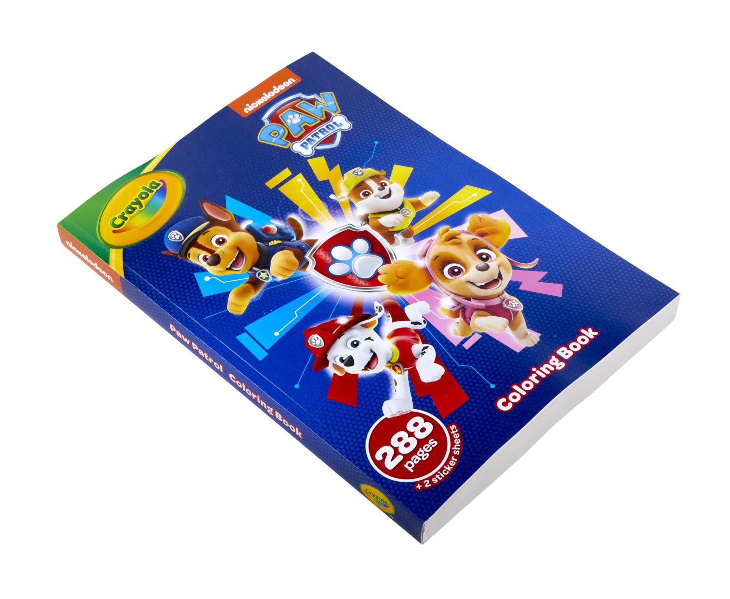 Crayola Paw Patrol Coloring Book with Stickers, Gift for Kids, 288 Pages, Ages 3, 4, 5, 6