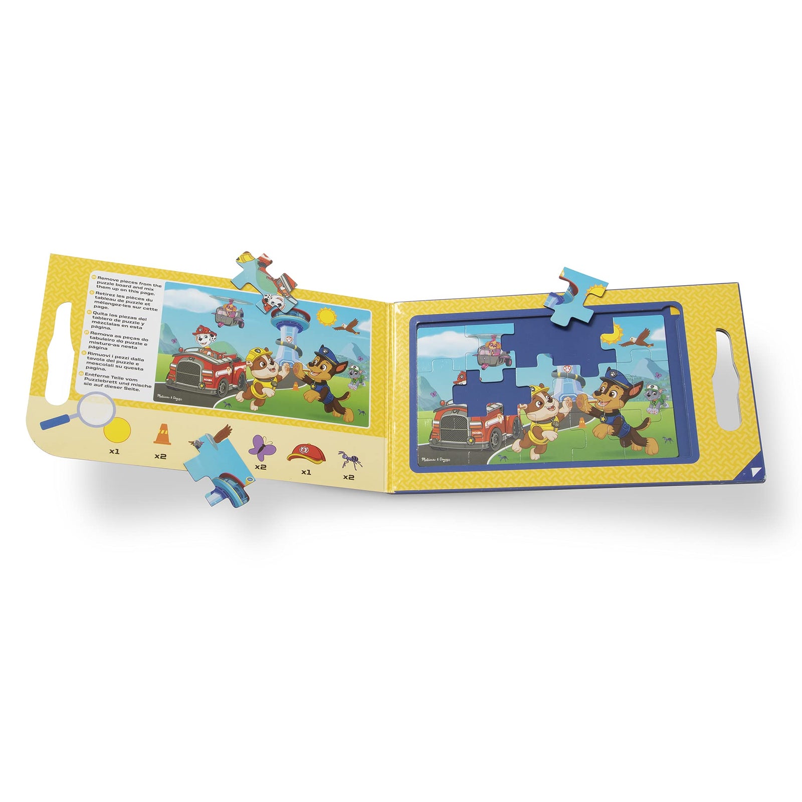 Melissa & Doug PAW Patrol Take-Along Magnetic Jigsaw Puzzles (2 15-Piece Puzzles)