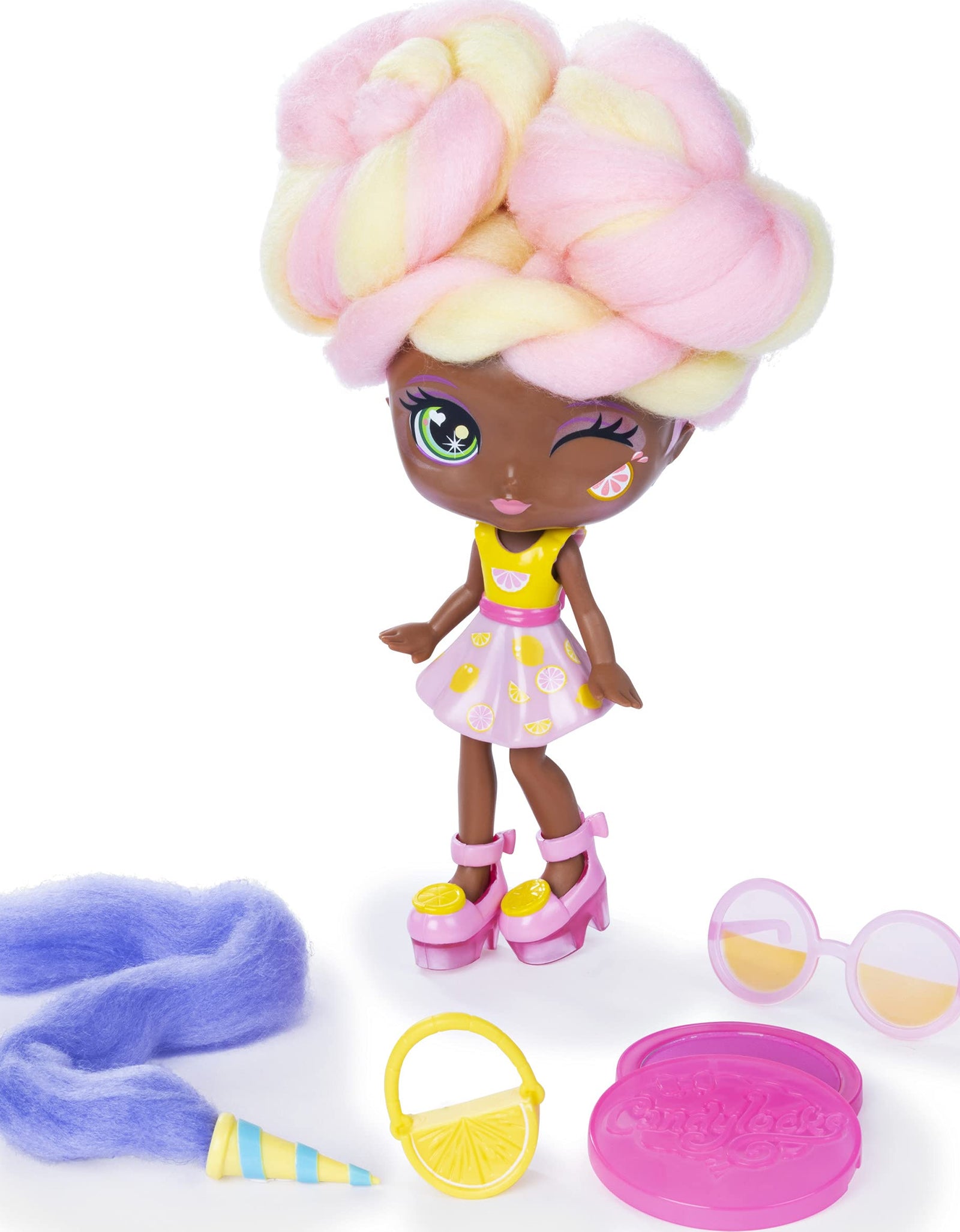 Candylocks, 7-Inch Lacey Lemonade, Sugar Style Deluxe Scented Collectible Doll with Accessories