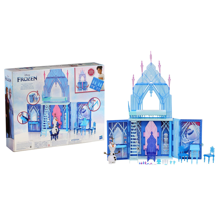 Disney Frozen 2 Elsa's Fold and Go Ice Palace, Castle Playset, Toy for Kids Ages 3 and Up