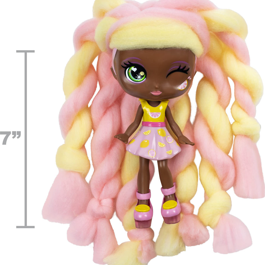 Candylocks, 7-Inch Lacey Lemonade, Sugar Style Deluxe Scented Collectible Doll with Accessories