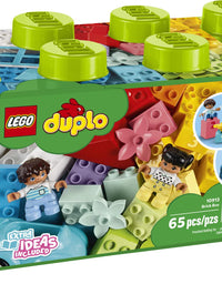 LEGO DUPLO Classic Brick Box 10913 First Set with Storage Box, Great Educational Toy for Toddlers 18 Months and up (65 Pieces)
