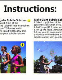 JOYIN 32 oz Bubble Solution Refills (up to 2.5 Gallon) BIG Bubble Solution, Bubble Concentrated for Bubble Machine, Bubble Juice refills
