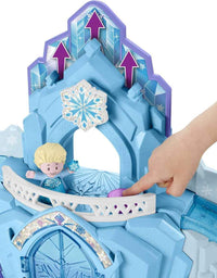 Disney Frozen Elsa's Ice Palace by Little People, Musical Light-Up Playset Featuring Elsa and Olaf, Dazzling Lights, Sounds, and the Hit Song, "Let It Go"!
