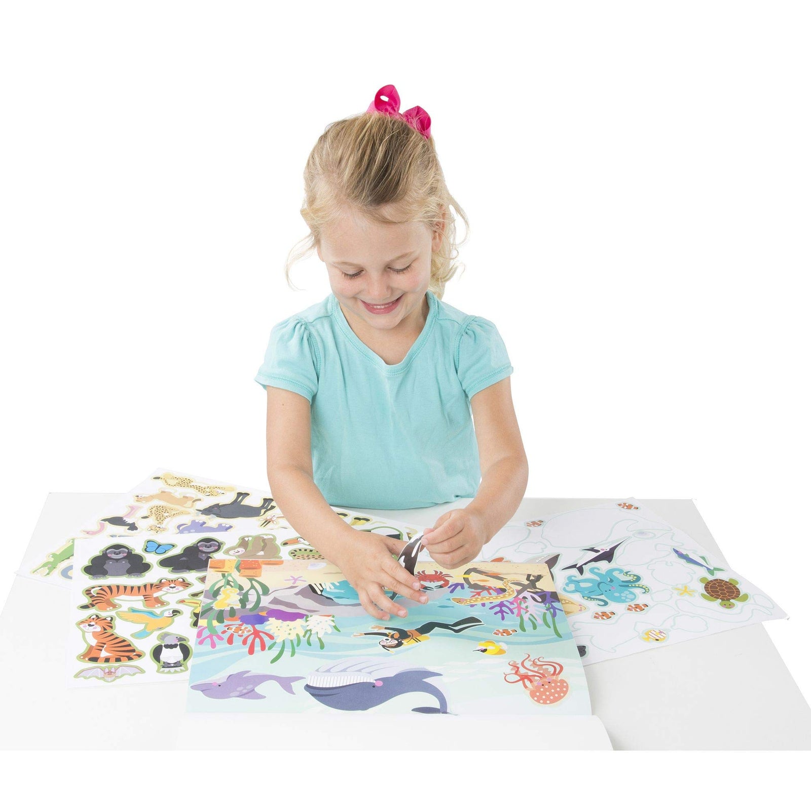 Melissa & Doug Reusable Sticker Pad: Habitats - 150+ Reusable Stickers