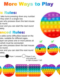 6 Packs Popitsfidgets Toy for Boys，Poppers It Popits Pops Popet Popitsfidgets Press Pop Bubble Sensory Stress Relief Satisfying Game Toy Package Fidgettoy Set Rainbow Mouse Dinosaur Space Robot
