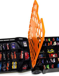 Hot Wheels 100-Car, Rolling Storage Case with Retractable Handle
