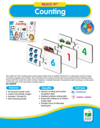 The Learning Journey: Match It! - Counting - 30 Piece Self-Correcting Number & Learn to Count Puzzle - Preschool Learning Toys - Award Winning Toys
