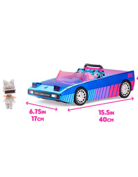 LOL Surprise Dance Machine Car with Exclusive Doll, Surprise Pool and Dance Floor, Multicolor and Magic Blacklight, for Kids
