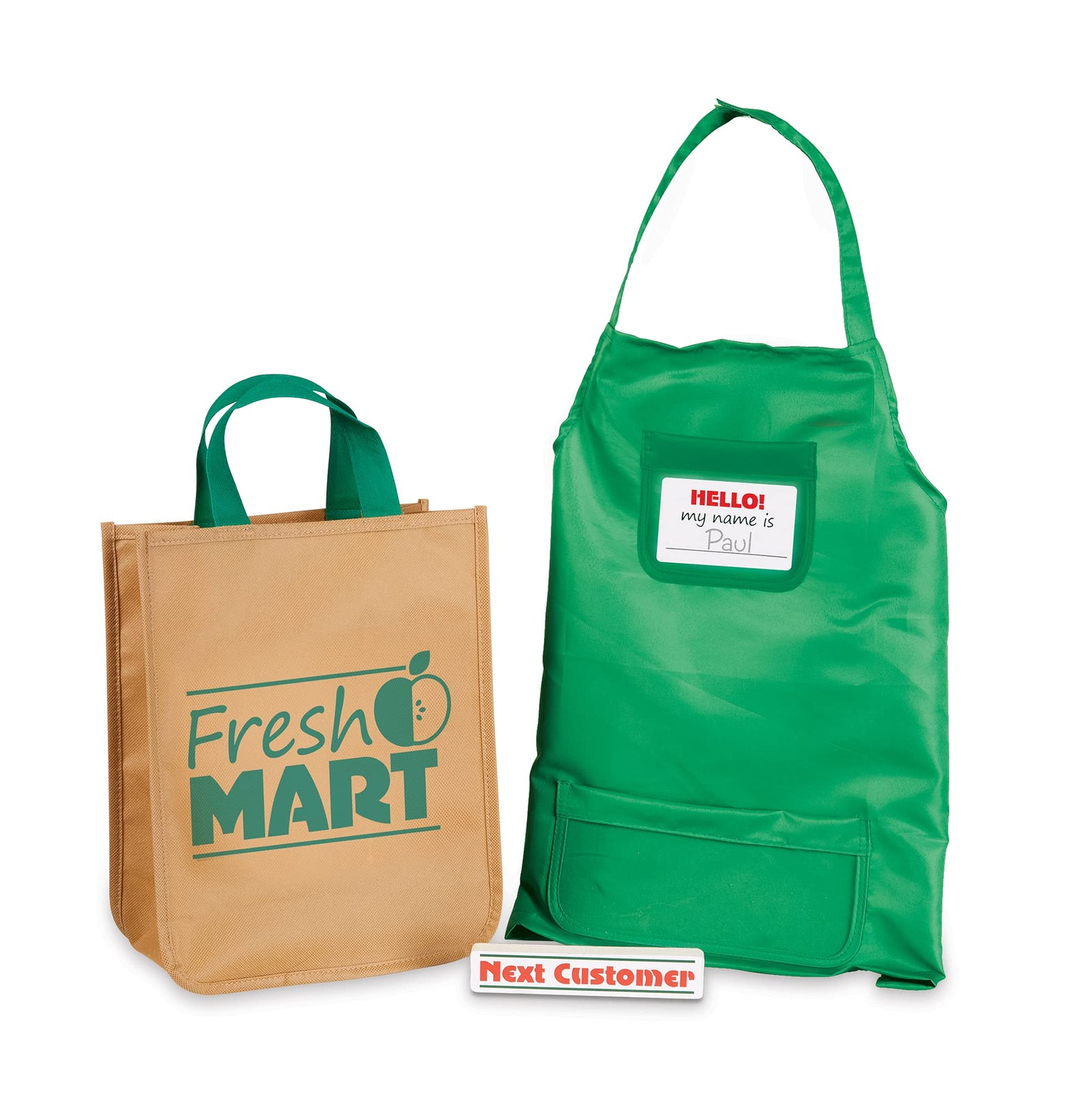 Melissa & Doug Fresh Mart Grocery Store Play Food and Role Play Companion Set (84 pcs)