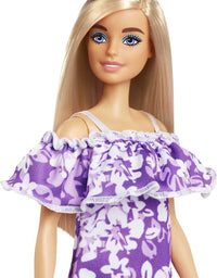 Barbie Loves The Ocean Beach-Themed Doll (11.5-inch Blonde), Made from Recycled Plastics, Wearing Fashion & Accessories, Gift for 3 to 7 Year Olds
