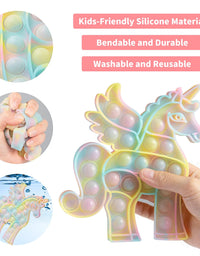 WHATOOK POP Fidget Llama Toys its: 2pack Poppers Sensory Special Needs Stress Relief and Anti-Anxiety Silicone Squeeze Bubble Alpaca Toy Tools for Kids and Adults
