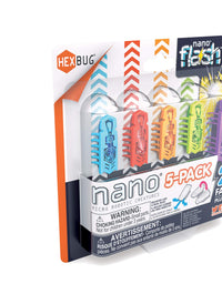 HEXBUG Nano 5 Pack - 4 nanos Plus Bonus Flash Nano - Sensory Vibration Toys for Kids and Cats - Small HEX Bug Tech Toy - Batteries Included - Multicolor
