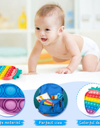 iTechjoy Pop Fidget Toys It 3 Pack for Kids and Adults, Push Bubble Its Sensory Pop Fidget Toy for Autism ADHD ADD to Relieve Stress, Pop Pop Bulk of Rainbow Ice Cream & Strawberry & Pineapple Shapes
