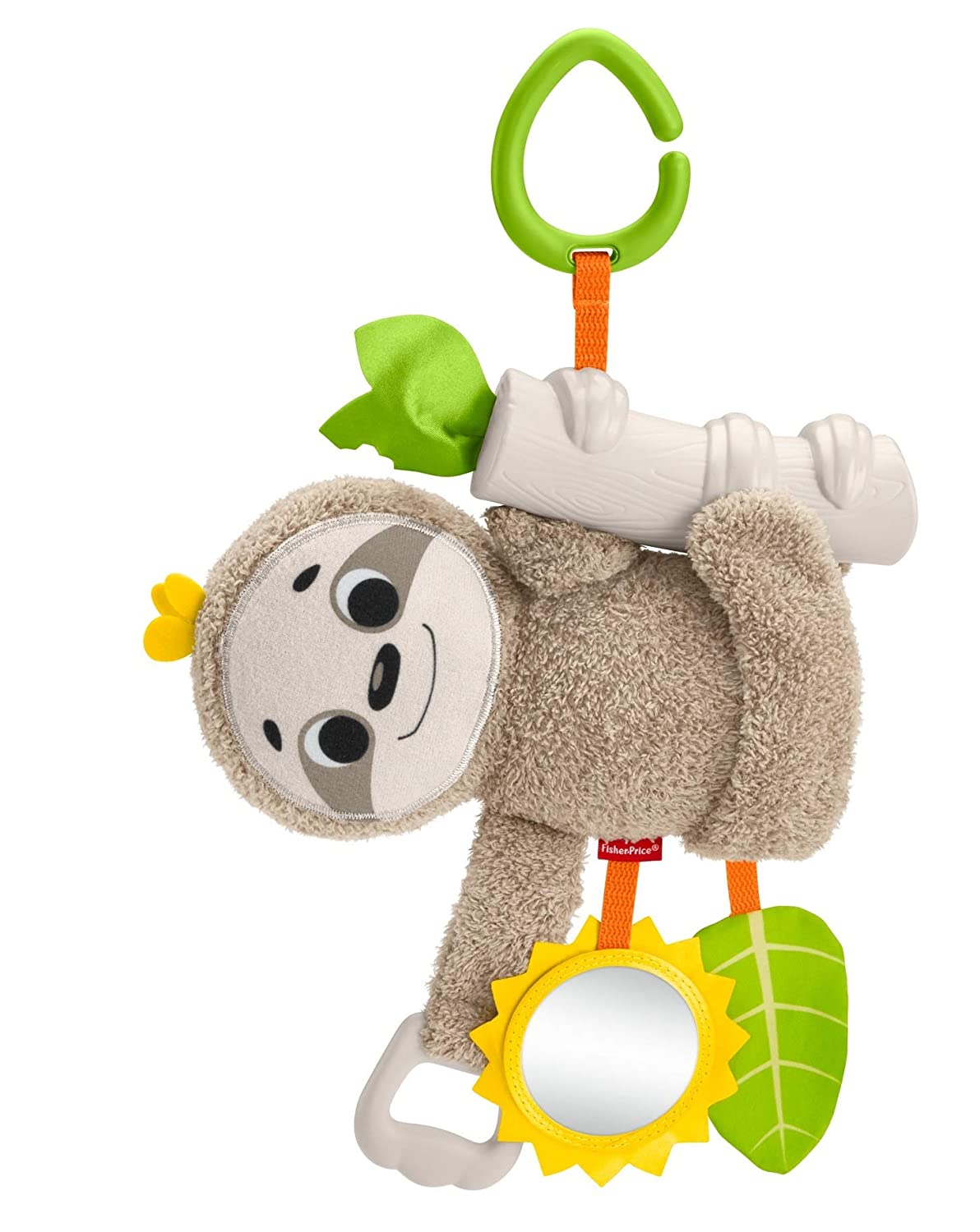 Fisher-Price Slow Much Fun Stroller Sloth 0+ kids , Brown/Yellow/Green