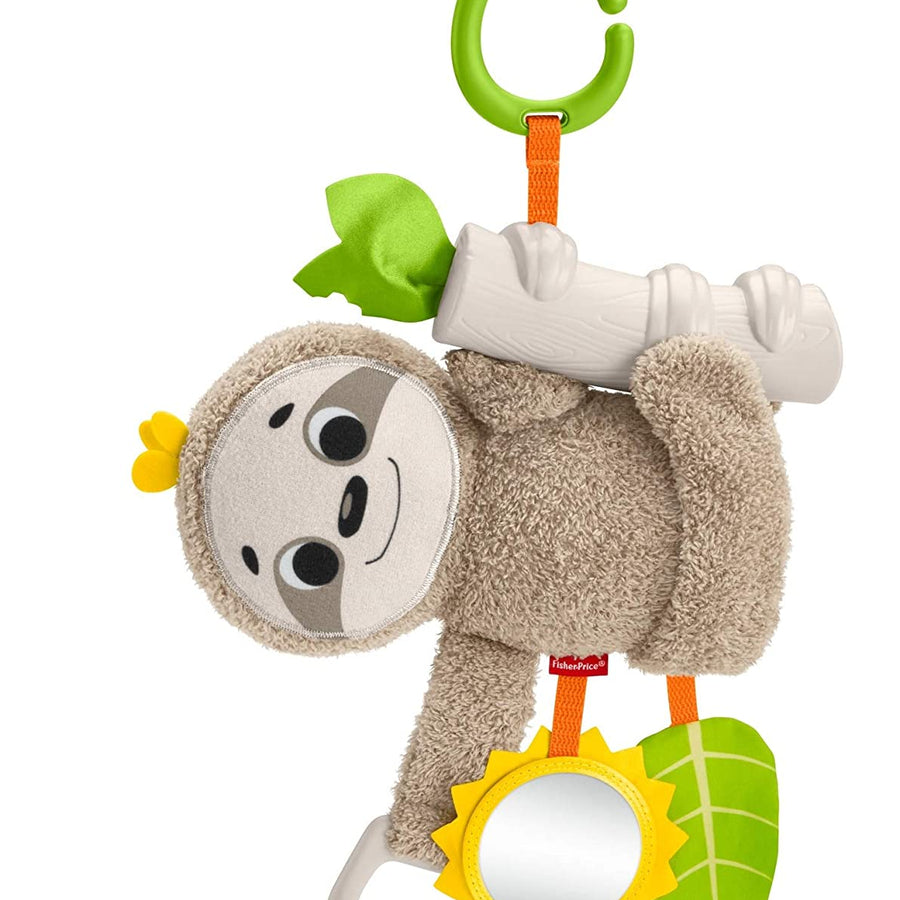 Fisher-Price Slow Much Fun Stroller Sloth 0+ kids , Brown/Yellow/Green