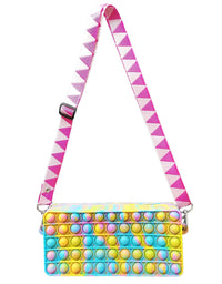 umogy Pop Purse for Girls Women, pop Bag Sensory Pop Fidget Toy Crossbody Body Handbags, Crossbody Small Purse Sensory Toys
