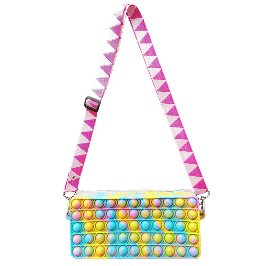 umogy Pop Purse for Girls Women, pop Bag Sensory Pop Fidget Toy Crossbody Body Handbags, Crossbody Small Purse Sensory Toys