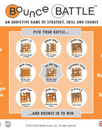 Bounce Battle Wood Edition Game Set - an Addictive Game of Strategy, Skill & Chance
