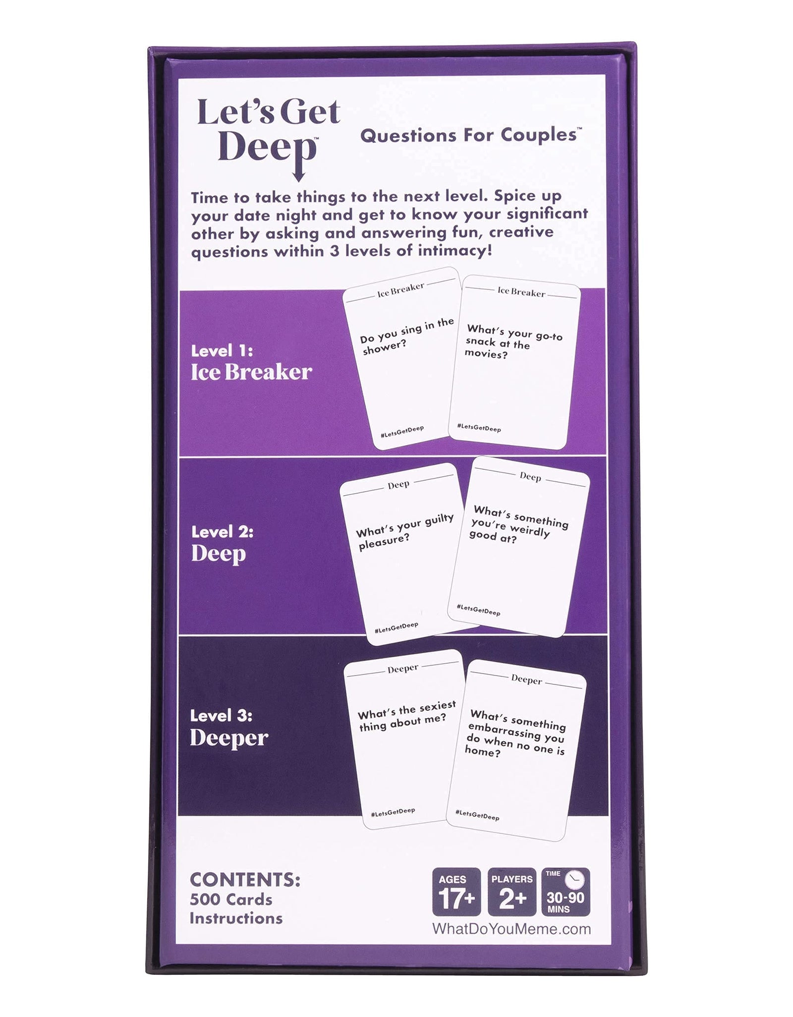 Let's Get Deep - The Relationship Game Full of Questions for Couples - by What Do You Meme?