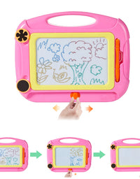 LODBY Cute Magnetic Drawing Board Doodle Sketch Pad for Toddler Girls/Boys
