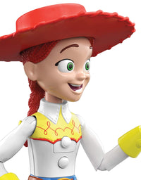 Pixar Interactables Jessie Talking Action Figure, 8.8-in Tall Highly Posable Movie Character Toy, Interacts with Other Figures, Kids Gift Ages 3 Years & Up
