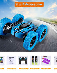 Remote Control Car RC Cars - Drift High Speed Off Road Stunt Truck, Race Toy with 2 Rechargeable Batteries, 4 Wheel Drive, Cool Birthday Gifts for Boys Age 6 7 8 9 10 11 Year Old Kids Toys
