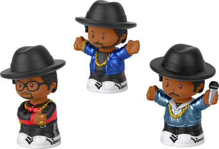 Fisher-Price Little People Collector Run DMC, Set of 3 Figures Styled Like The Iconic Hip Hop Group for Fans Ages 1-101 [Amazon Exclusive]