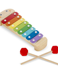 Melissa & Doug Caterpillar Xylophone Musical Toy With Wooden Mallets 15.25" x 6.5" x 1.5"
