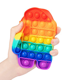 LANQKUISZ Pop Push its tie dye Bubble Sensory Fidget Toy Autism Special Needs Stress Reliever for Kids & Adults
