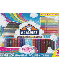 Elmer's Swirl Glam Glitter Glue, 0.36 Oz. Each, Pack of 5 Color Tubes
