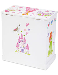 Jewelkeeper Unicorn Musical Jewelry Box with 3 Pullout Drawers, Fairy Princess and Castle Design, Dance of The Sugar Plum Fairy Tune
