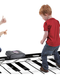 Giant Piano Mat, Click N' Play Piano Keyboard for Floor with 24 Keys, 4 Unique Play Modes, 8 Musical Instrument Sounds, Musical Gift for Kids 3+ and Toddlers
