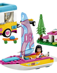 LEGO Friends Forest Camper Van and Sailboat 41681 Building Kit; Forest Toy; New 2021 (487 Pieces)
