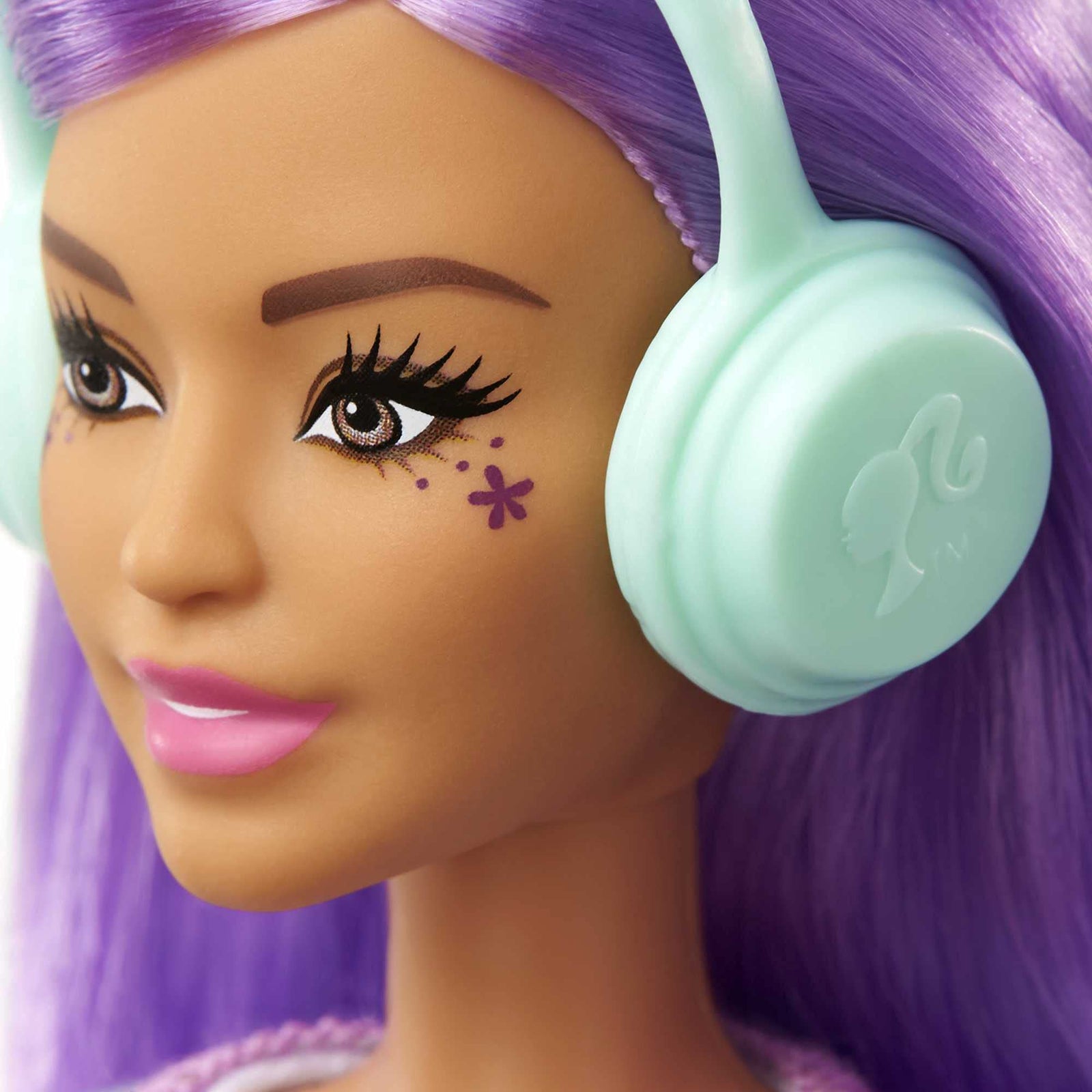 Barbie Career of The Year Music Producer Doll (12-in), Colorful Purple Hair, Trendy Tee, Jacket & Jeans Plus Sound Mixing Board, Computer & Headphone Accessories, Great Toy Gift