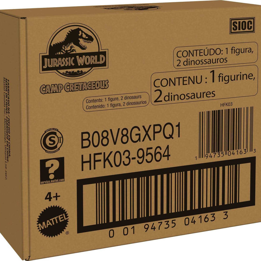 Jurassic World Darius Storypack with 3 Action Figures, Darius, Velociraptor Blue & Ankylosurus Bumpy, Camp Cretaceous Authentic Decoration & Movable Joints [Amazon Exclusive]