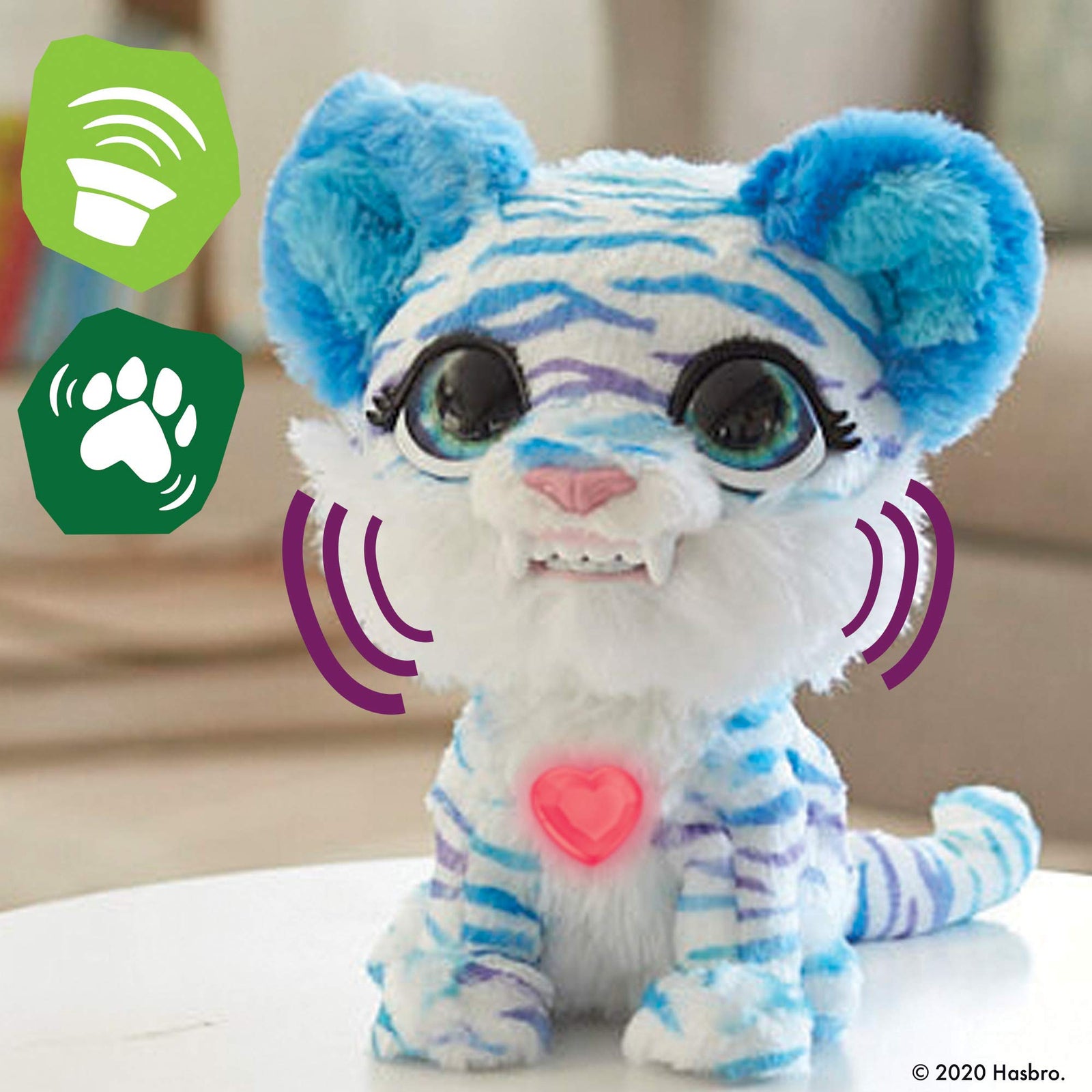 furReal North The Sabertooth Kitty Interactive Plush Pet Toy, 35+ Sound & Motion Combinations, Ages 4 and Up